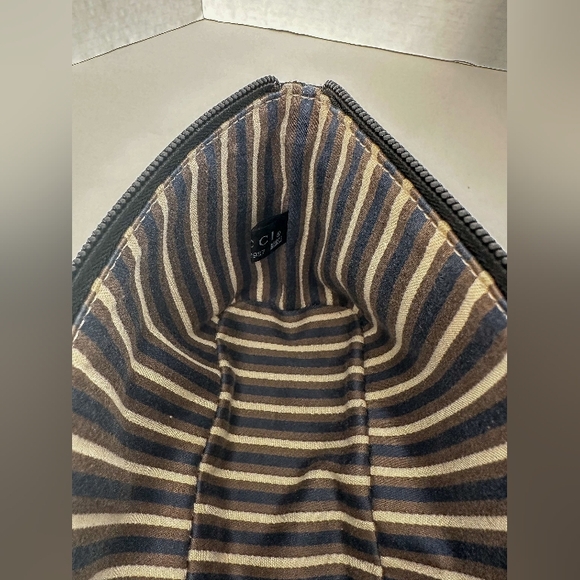 Auth GUCCI GG Canvas Pouch Purse Hand Bag Black Canvas - Picture 10 of 16